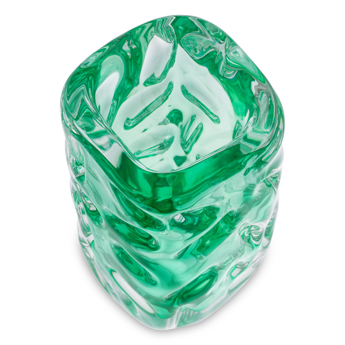 Vază Avoir, sticlă verde turcoaz