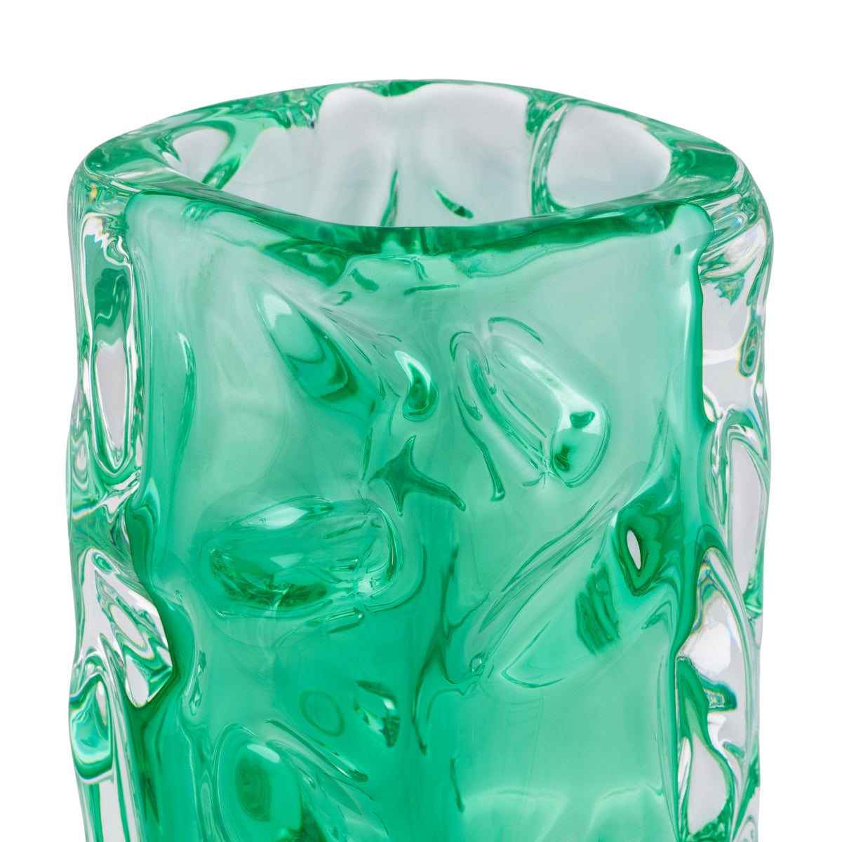 Vază Avoir, sticlă verde turcoaz