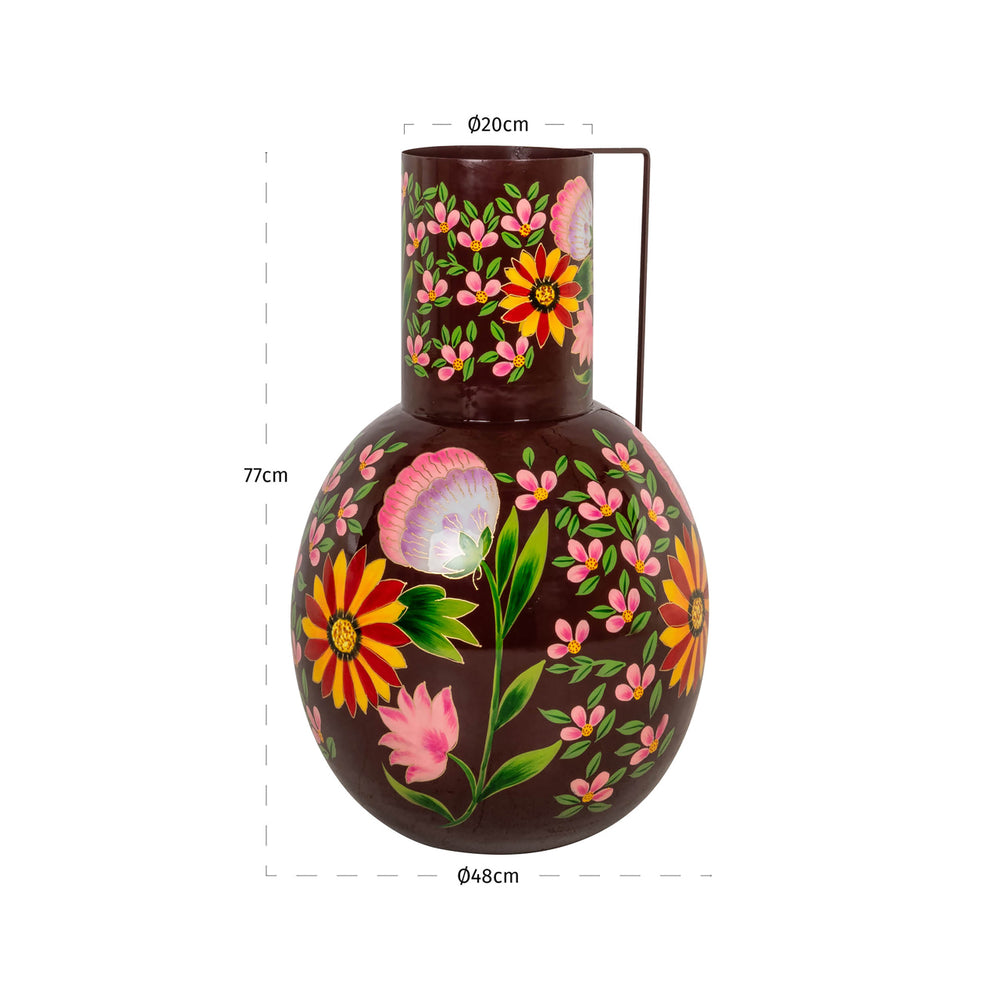 Vază Daleen, multicolor – desen tehnic cu dimensiuni