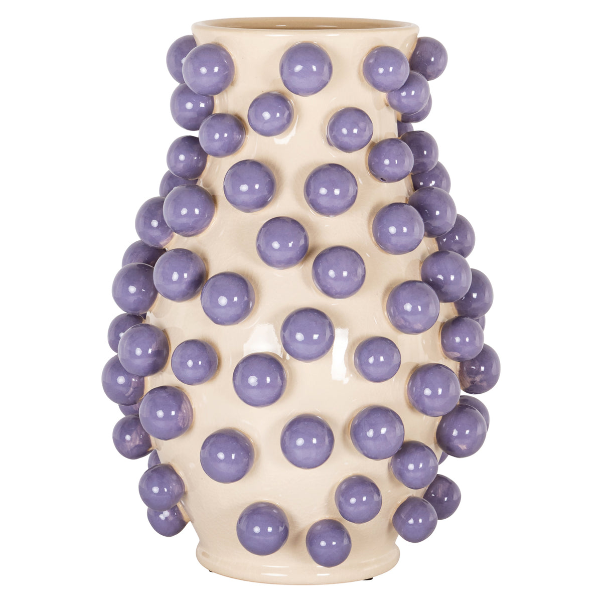 Vază Dotty, crem