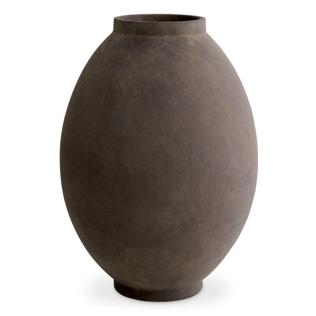 Vază Moon Jar L, finisaj taupe