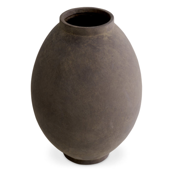 Vază Moon Jar L, finisaj taupe