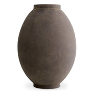 Vază Moon Jar L, finisaj taupe