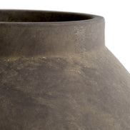 Vază Moon Jar L, finisaj taupe