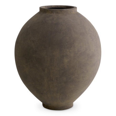 Vază Moon Jar M, finisaj taupe
