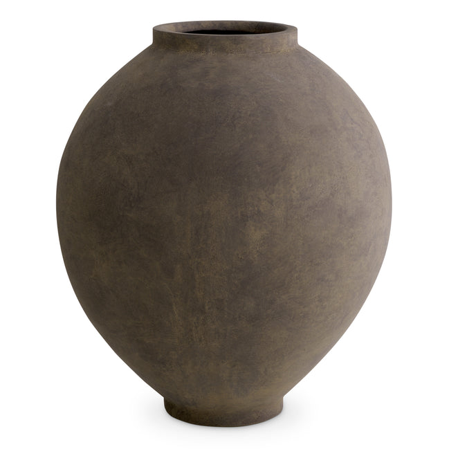 Vază Moon Jar M, finisaj taupe