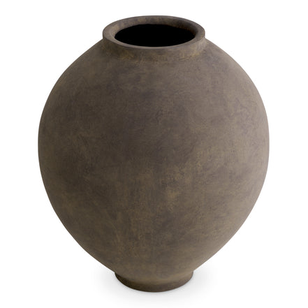 Vază Moon Jar M, finisaj taupe