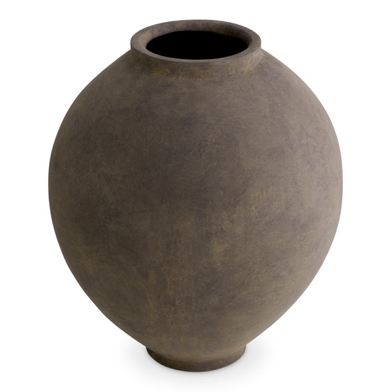 Vază Moon Jar M, finisaj taupe
