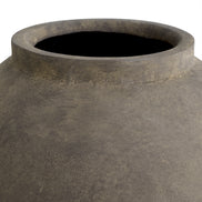 Vază Moon Jar M, finisaj taupe