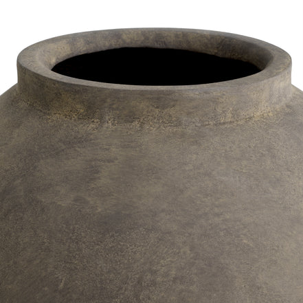 Vază Moon Jar M, finisaj taupe
