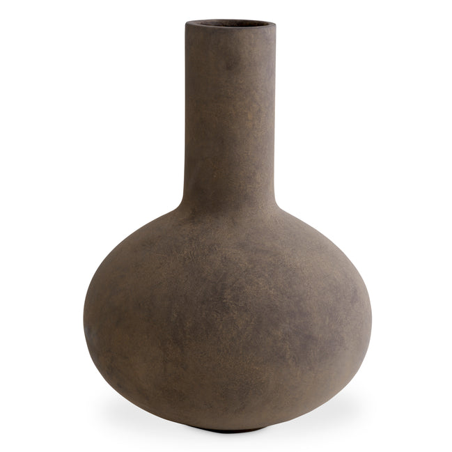 Vază Moon Jar S, finisaj taupe
