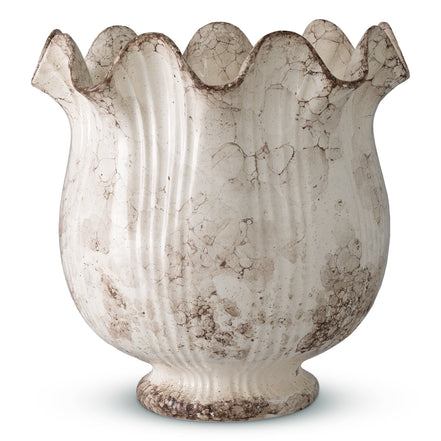 Vază Tulipa, ceramică gri