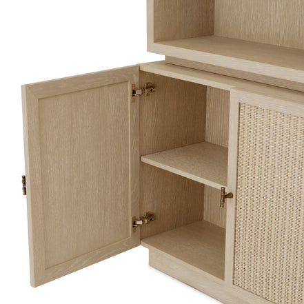 Vitrină Borchard, furnir de stejar spălat