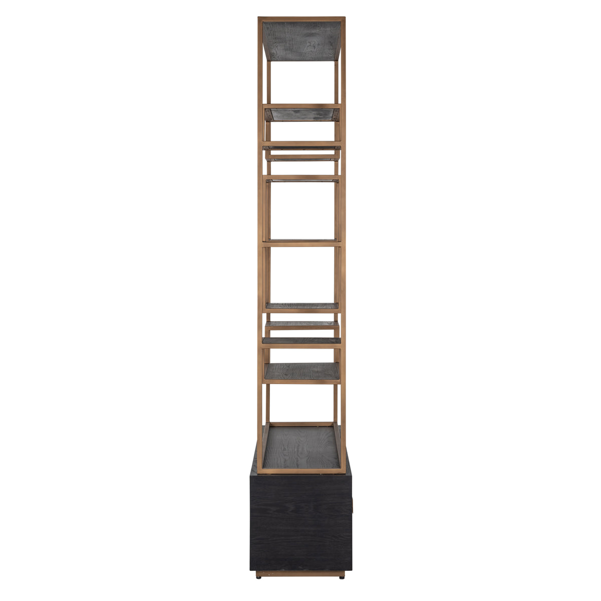 Vitrină Hunter, negru rustic