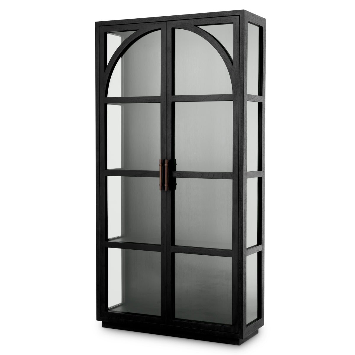 Vitrină San Bernardino, negru clasic