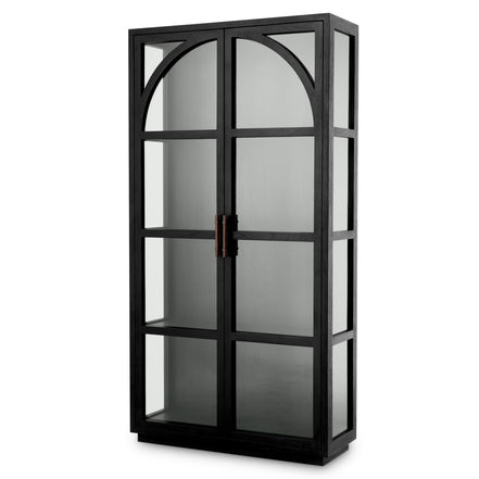 Vitrină San Bernardino, negru clasic