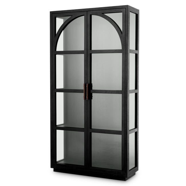 Vitrină San Bernardino, negru clasic