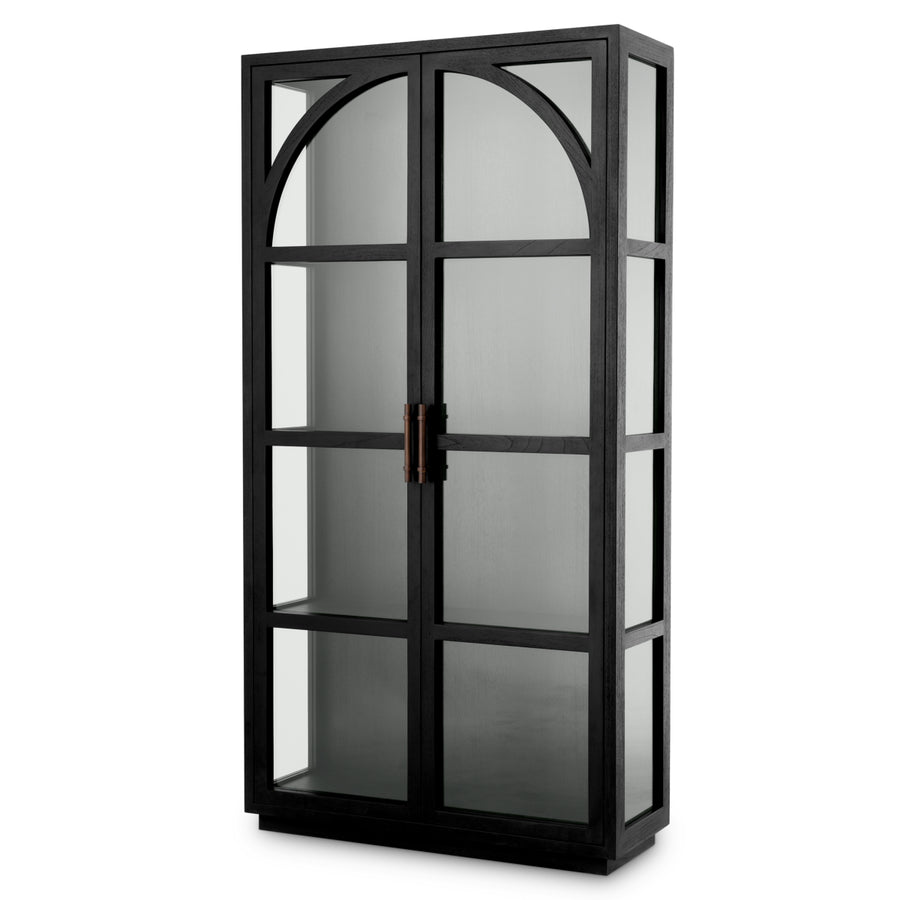 Vitrină San Bernardino, negru clasic