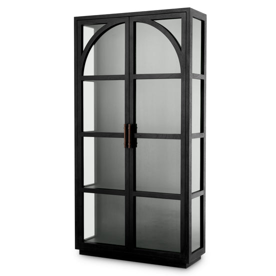 Vitrină San Bernardino, negru clasic