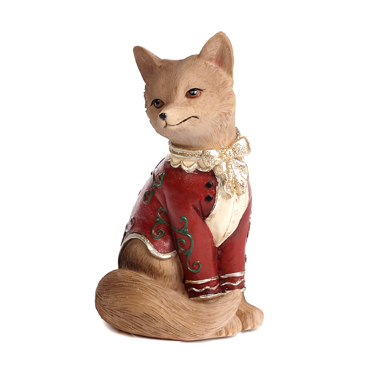 Vulpe îmbrăcată elegant, roșu/maro, 14,5 cm