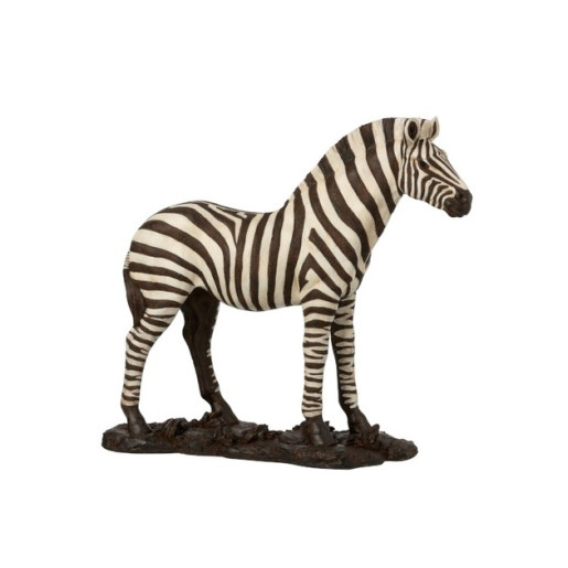 J-LINE Decoratiune Zebra  Poly Black L
