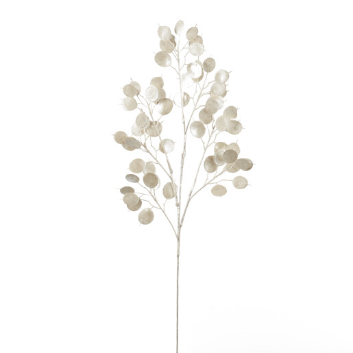 Tulpina Decorativa Honesty   ,alb 84cm