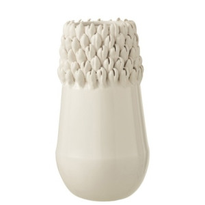 J-LINE Vaza ceramica WHITE M