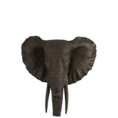 J-LINE Decoratiune Cap elefant