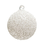 Glob de brad alb cu perle mini d8