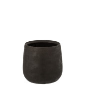 J-LINE Ghiveci ceramic Black L