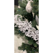 GOODWILL Ghirlandă brad albă cu glitter 183cm